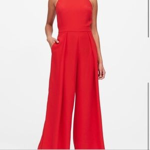 Banana Republic wide leg halter jumpsuit
